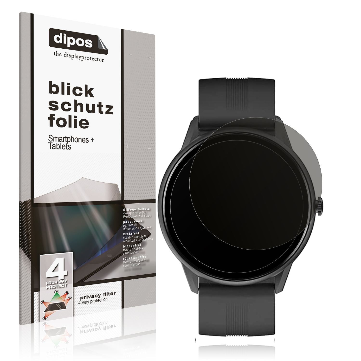 Blickschutzfolie für Lytimes 1,3 Zoll Smartwatch m (1)