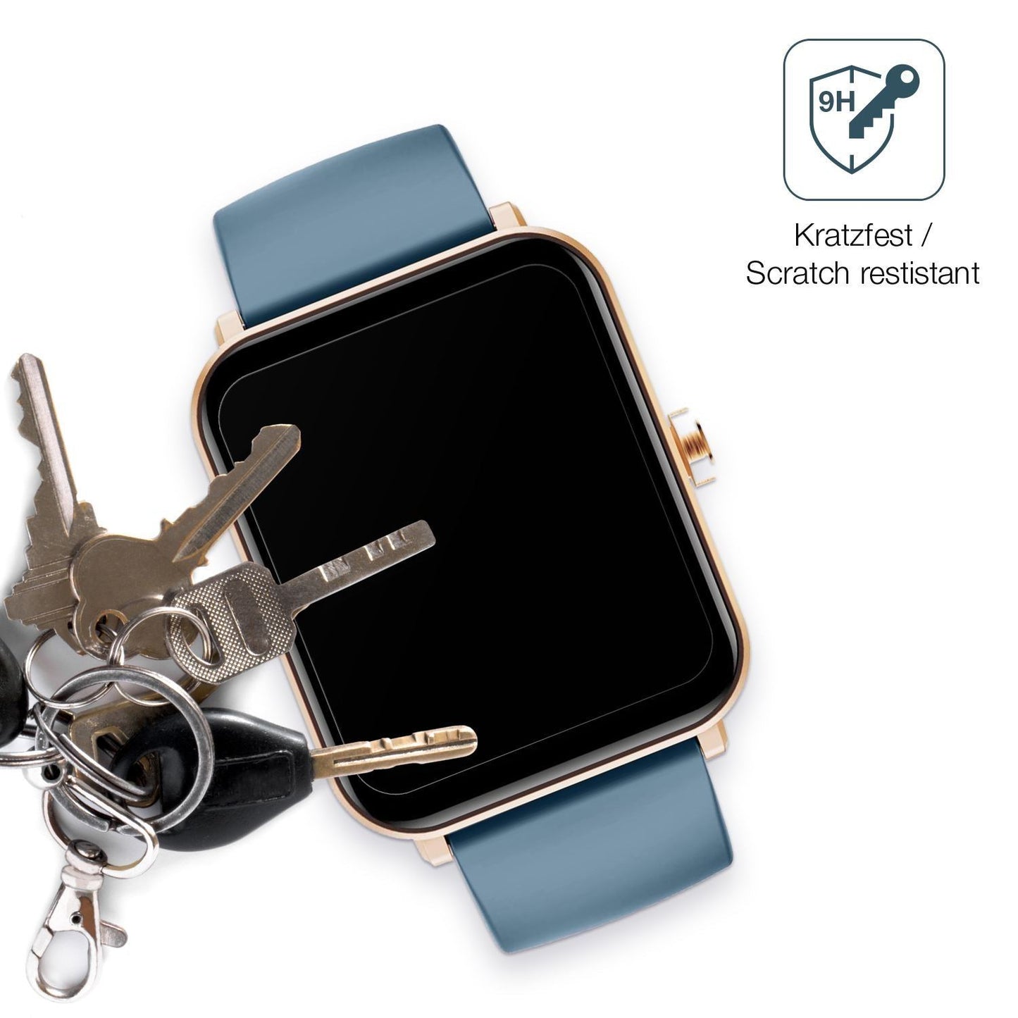 1x 9H Schutzfolie matt für Huakua G50 Smartwatch P (3)