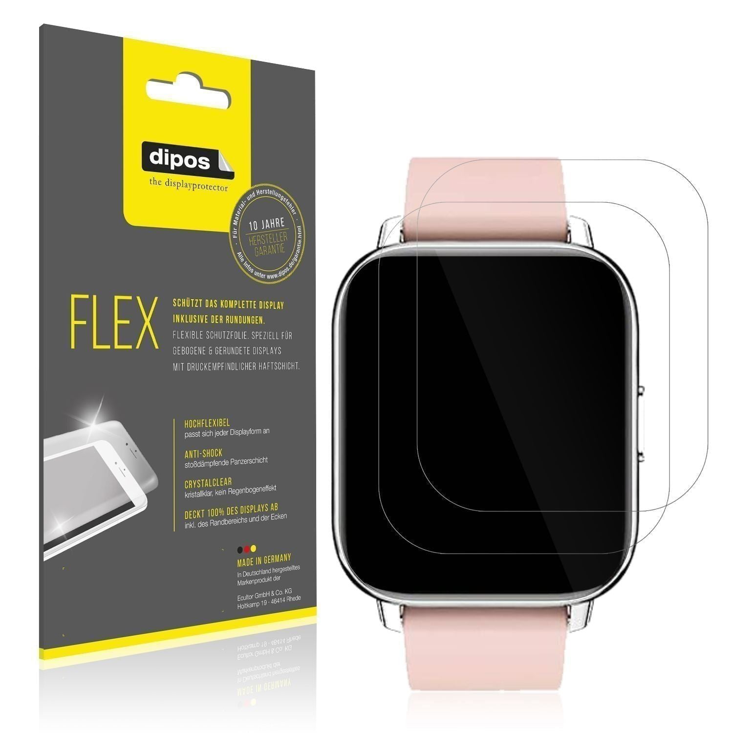 3x 3D Full Cover Schutzfolie für Togala Smartwatch (1)