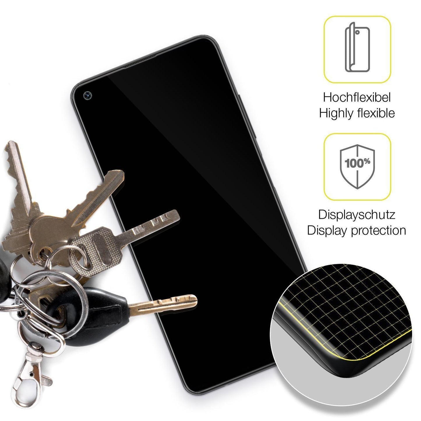2x 3D Full Cover Schutzfolie für Umidigi F2 (3)