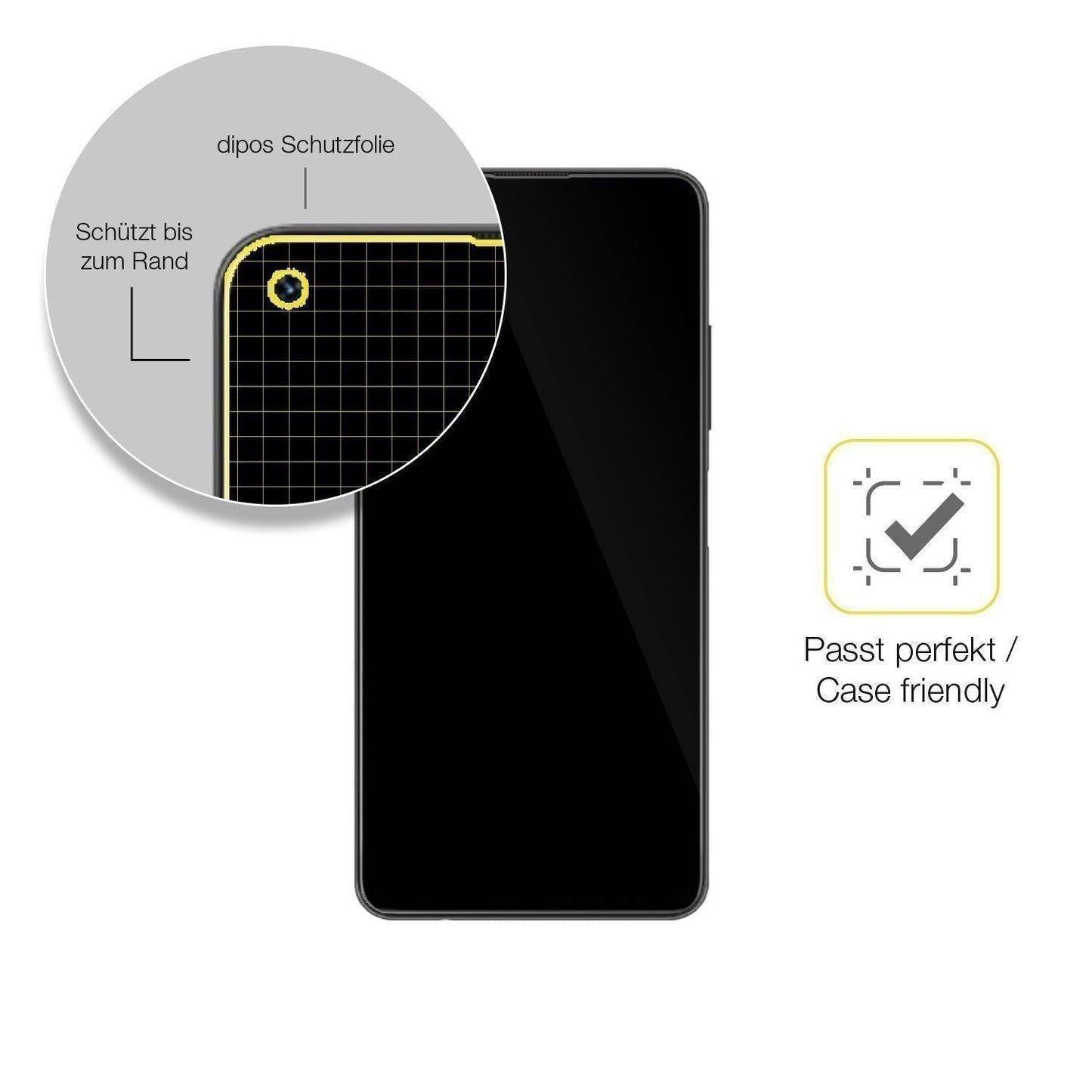 2x 3D Full Cover Schutzfolie für Umidigi F2 (6)