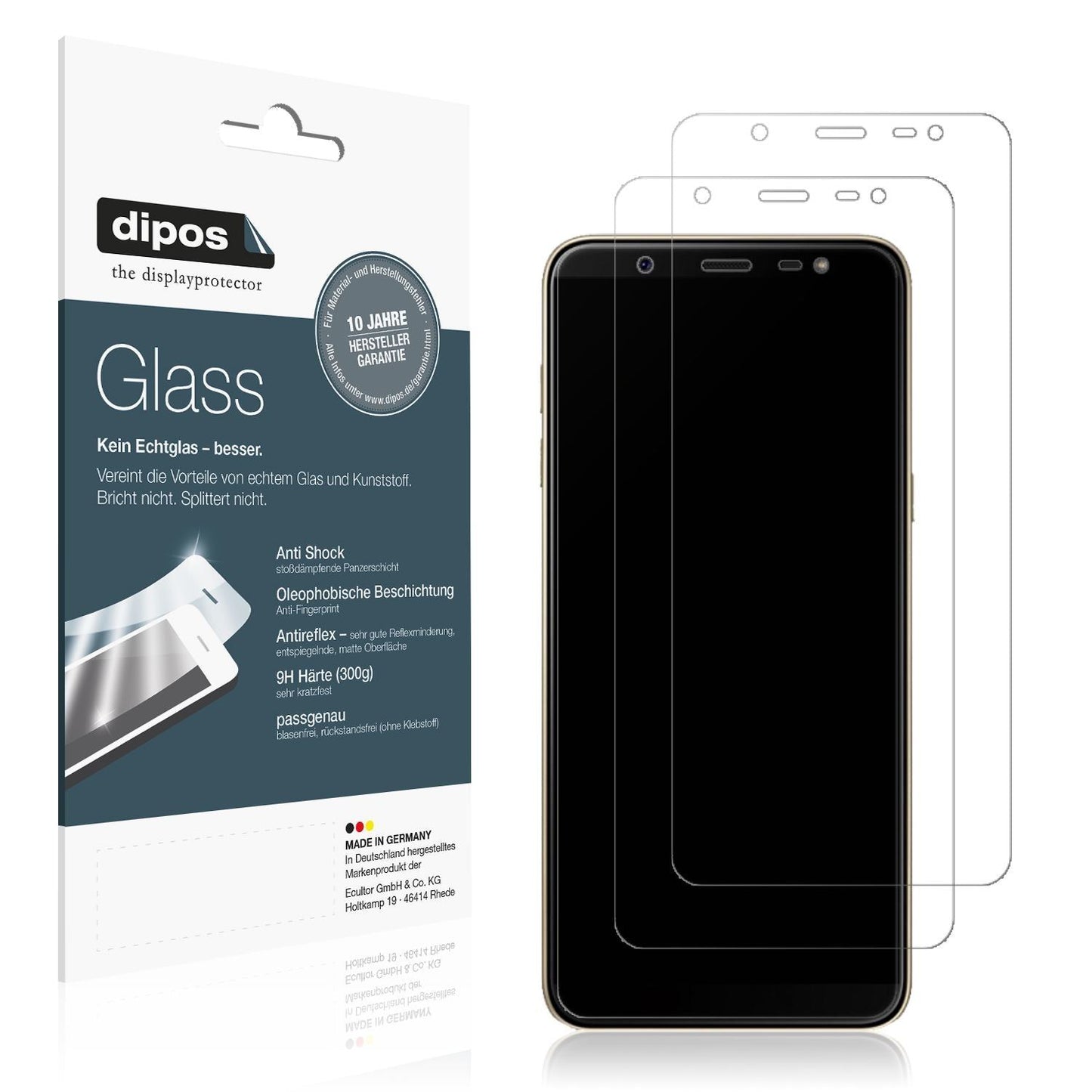 1x 9H Schutzfolie matt für Samsung Galaxy J8 Panze (1)