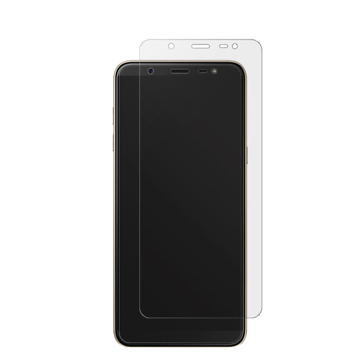 2x Schutzfolie matt für Samsung Galaxy J8 Display- (2)