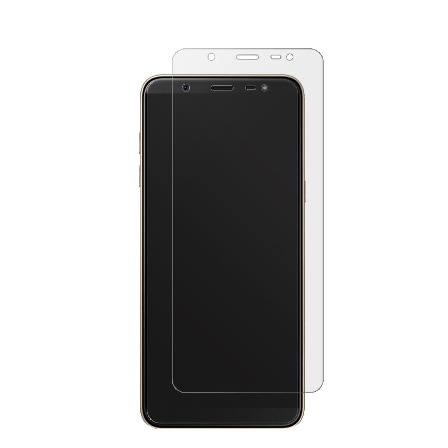 2x Schutzfolie matt für Samsung Galaxy J8 Display- (2)