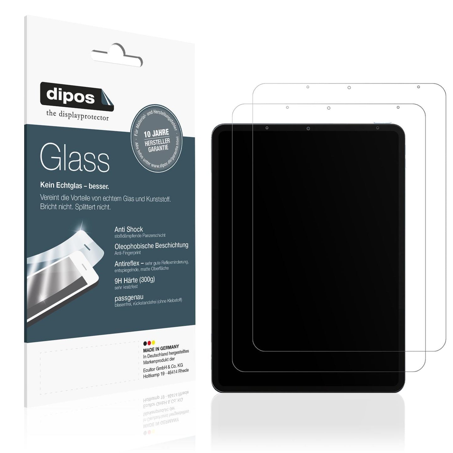 2x 9H Schutzfolie matt für Apple iPad Air (2022) P (1)