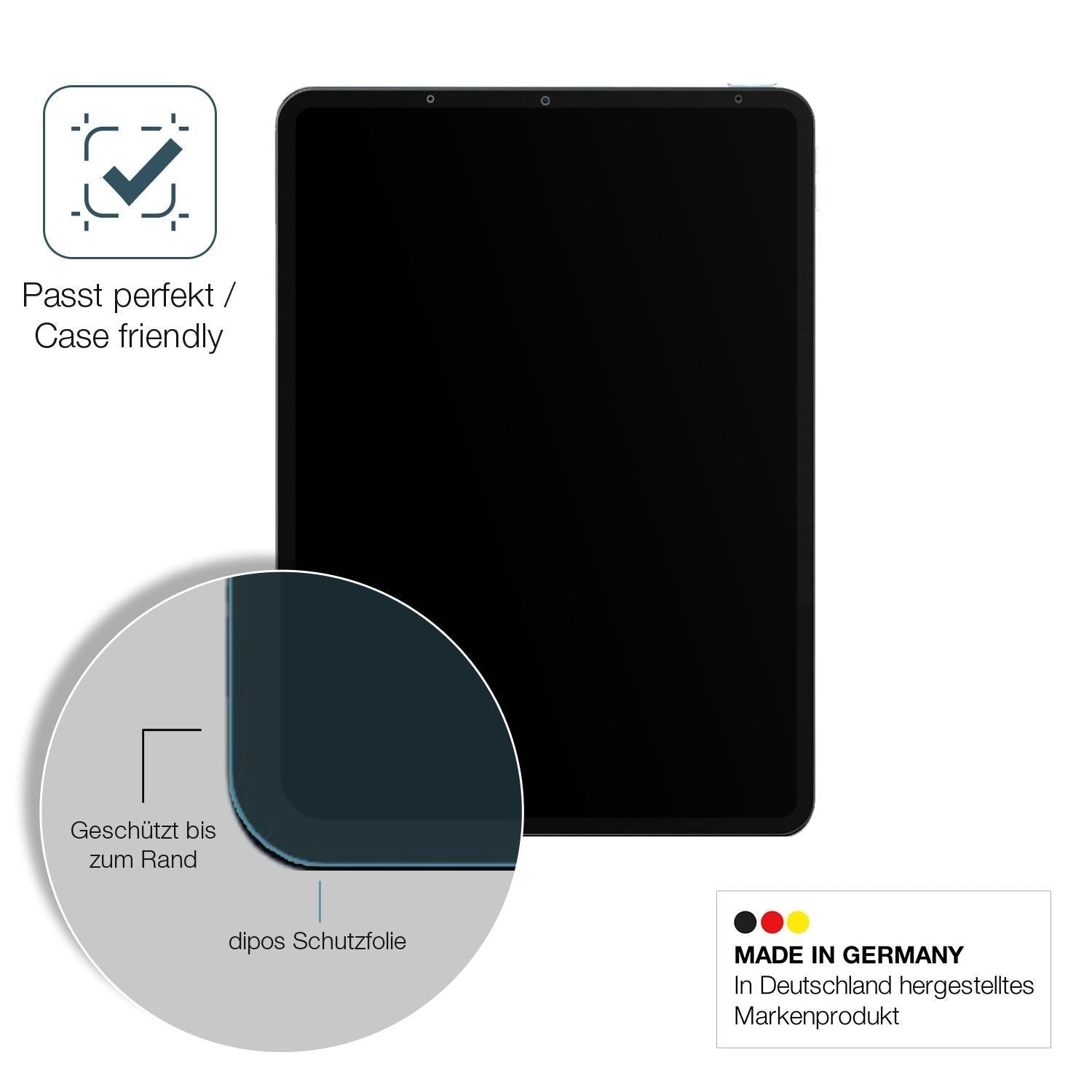 2x 9H Schutzfolie matt für Apple iPad Air (2022) P (6)