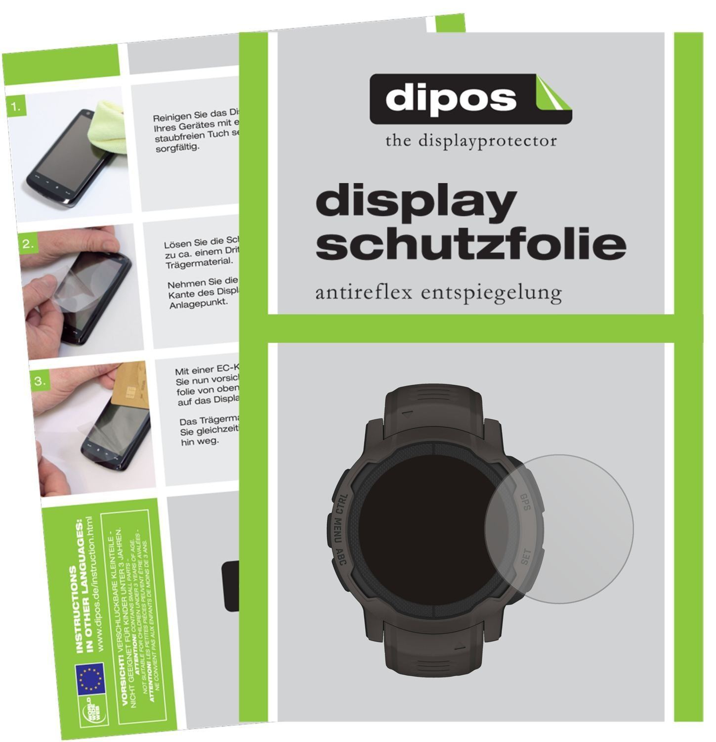 1x Schutzfolie matt für Garmin Instinct 2 (45mm) D (1)