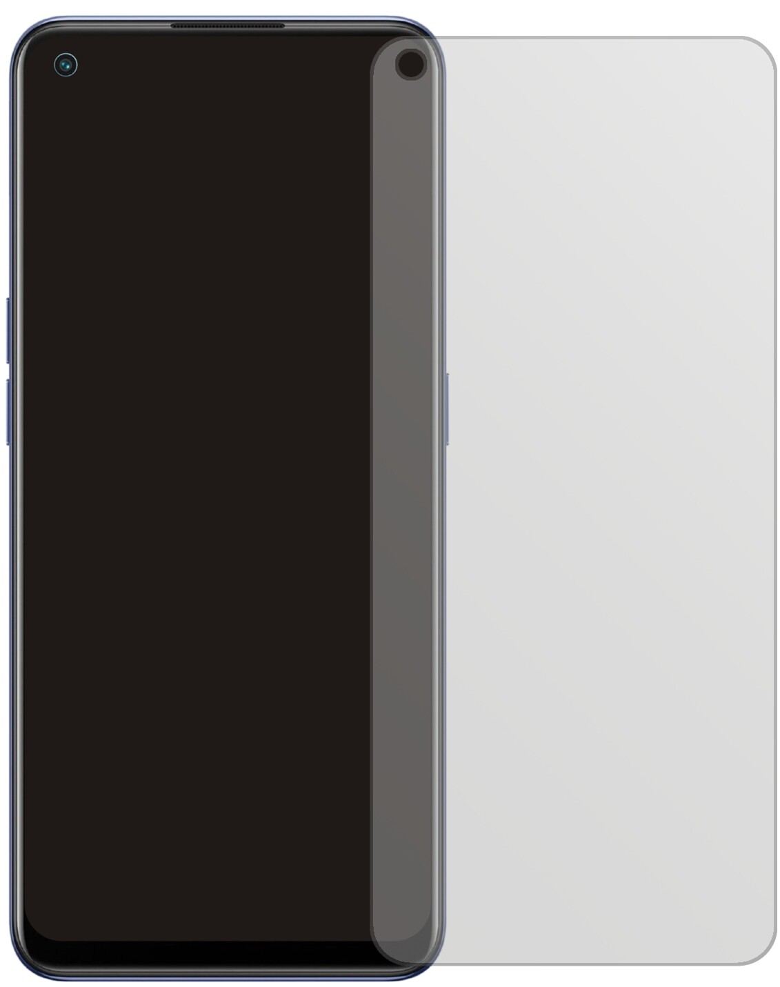 2x Schutzfolie matt für Oppo Find X5 Lite Display- (2)