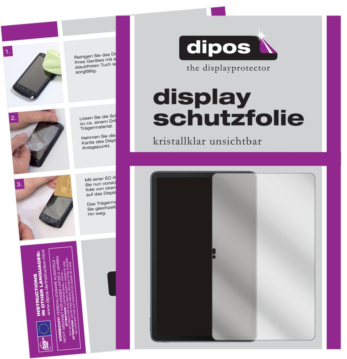 2x Schutzfolie klar für TCL 10 Tab Max Display-Sch (1)
