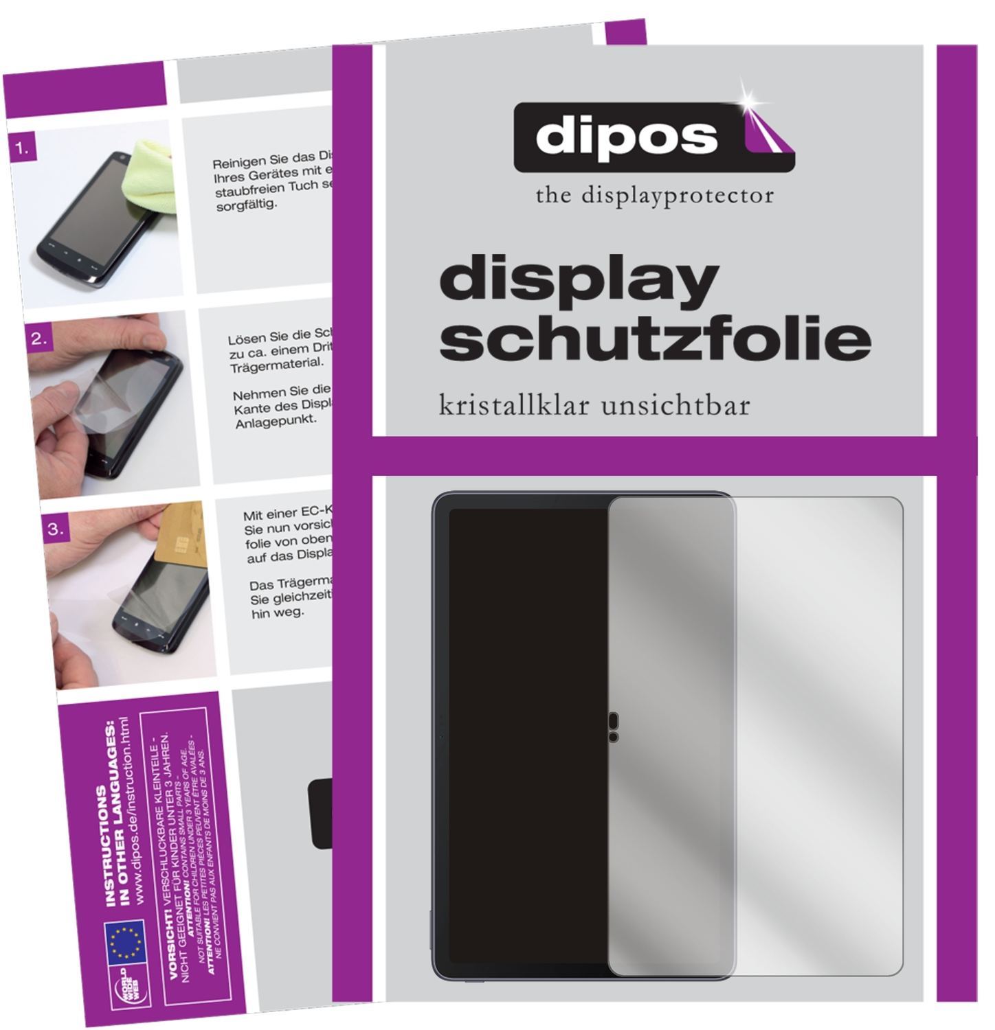 2x Schutzfolie klar für TCL 10 Tab Max Display-Sch (1)