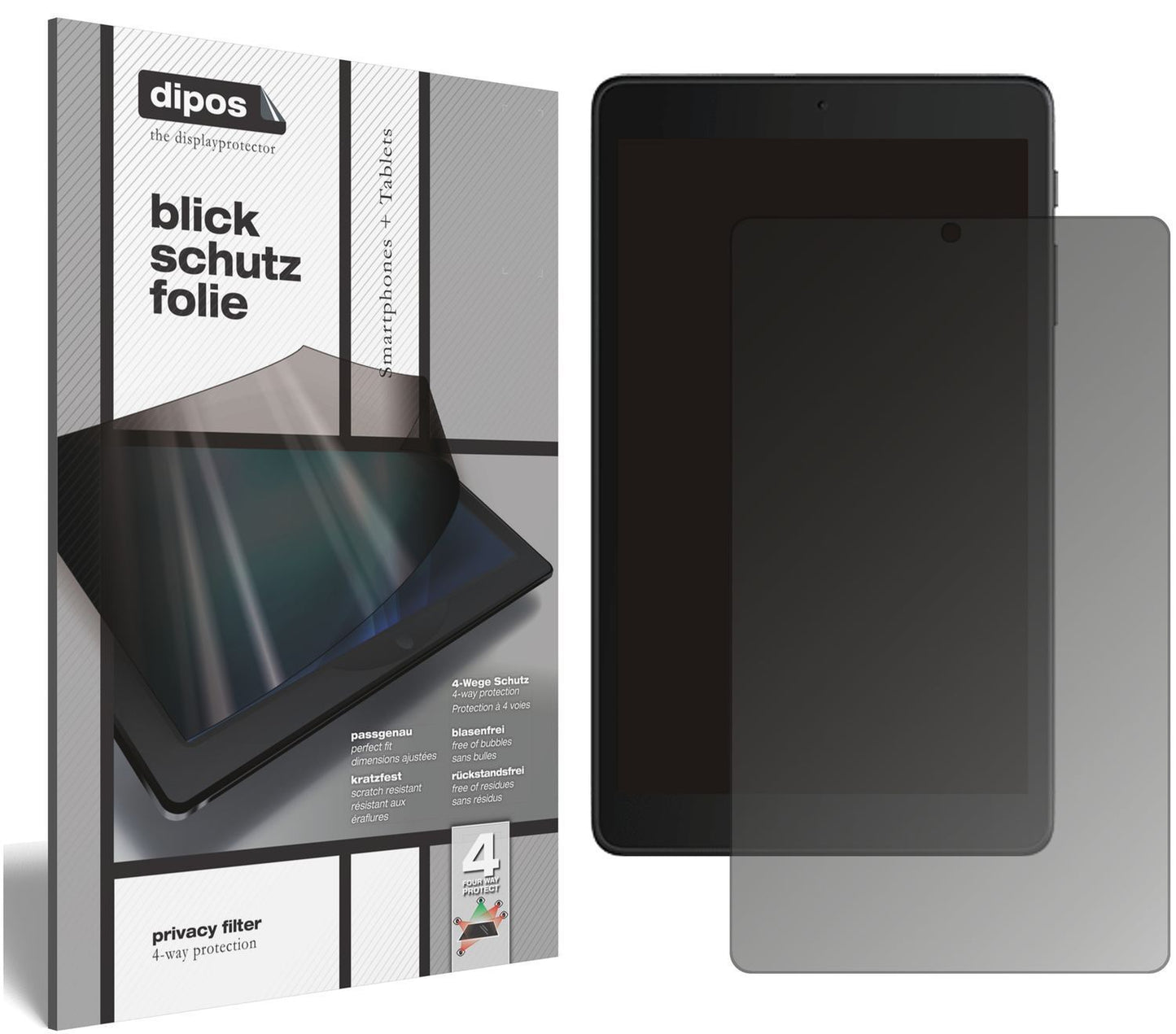 Blickschutzfolie für Alcatel 3T 8 (2020) matt Schu (1)