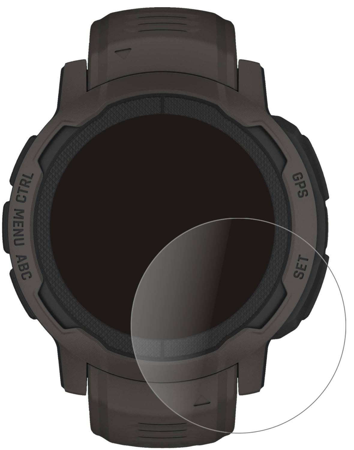 1x 9H Schutzfolie matt für Garmin Instinct 2 (40mm (2)