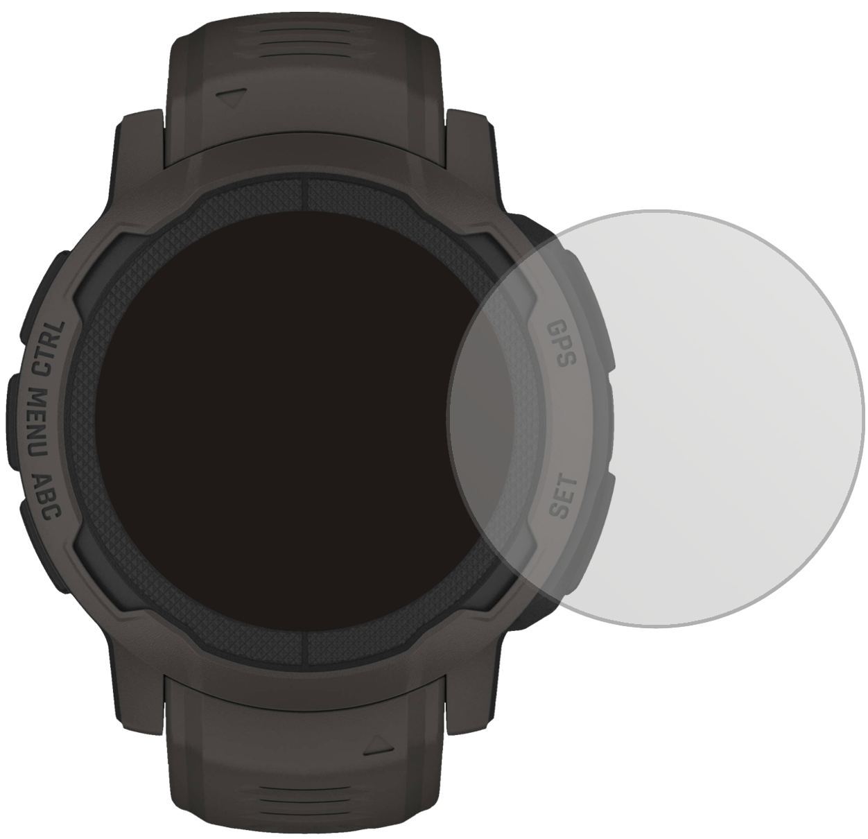 5x Schutzfolie matt für Garmin Instinct 2 (40mm) D (2)
