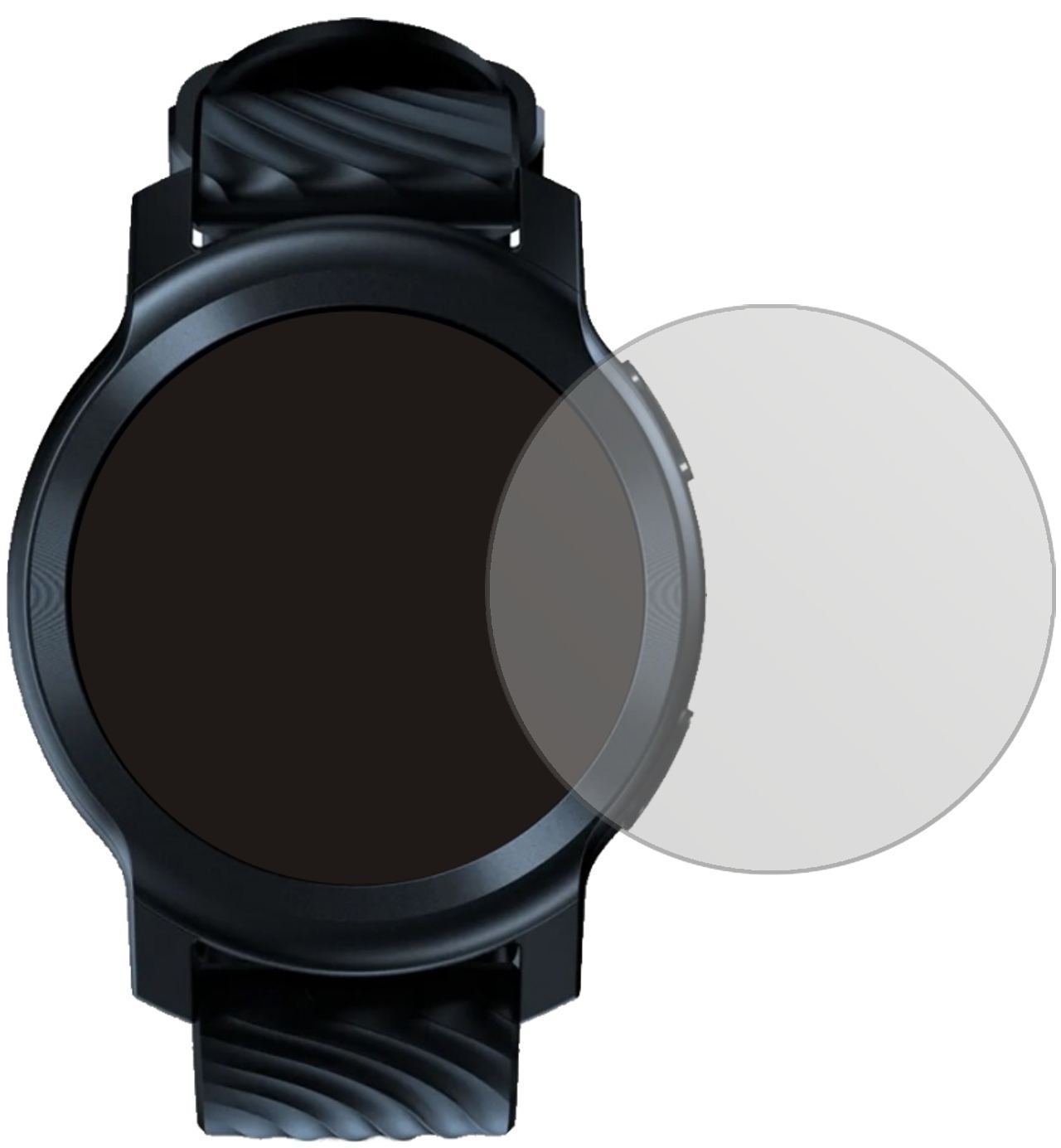 5x Schutzfolie matt für Motorola Moto Watch 100 Di (2)