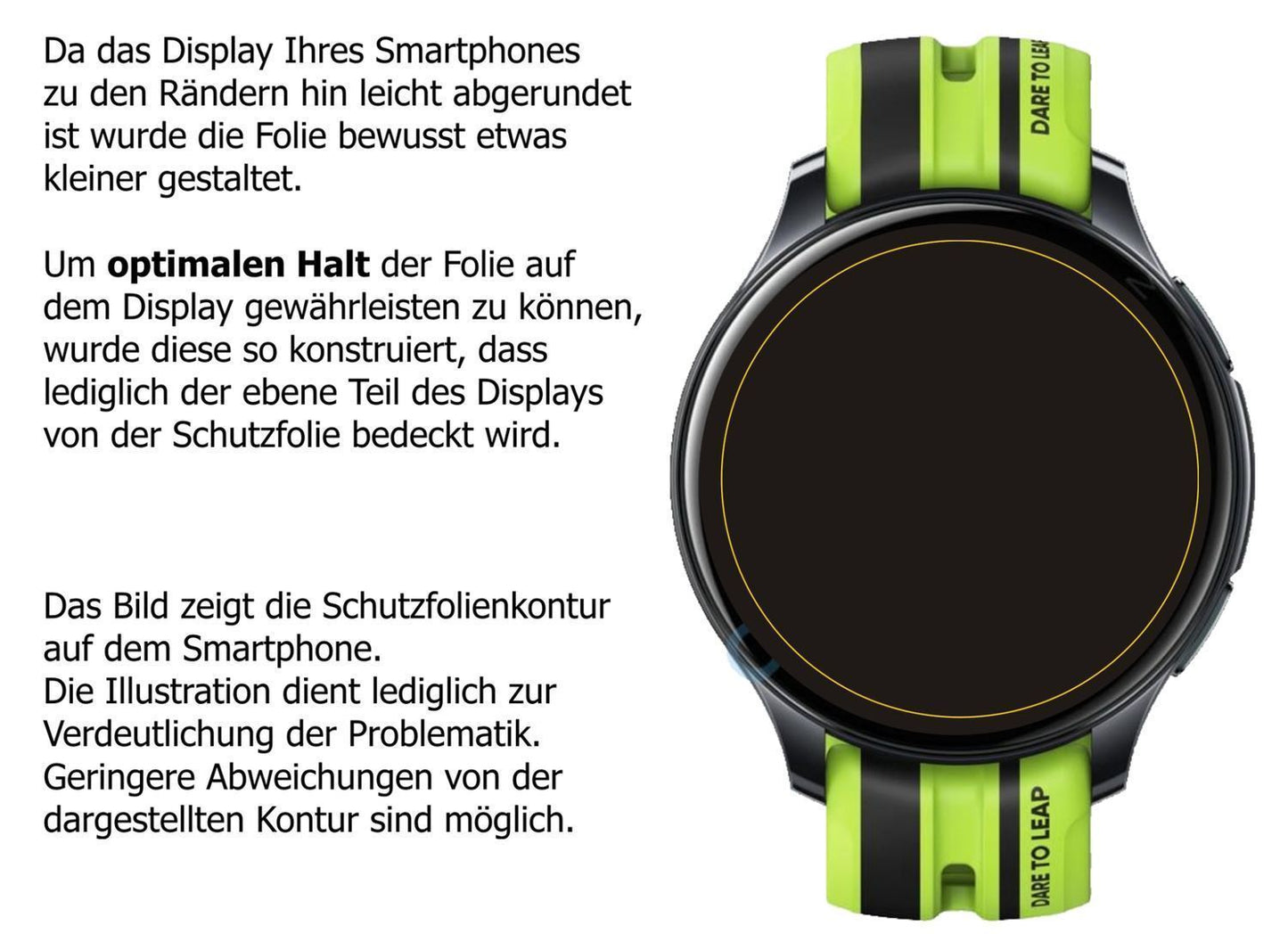 2x 9H Schutzfolie für Realme Watch T1 Panzerfolie (3)