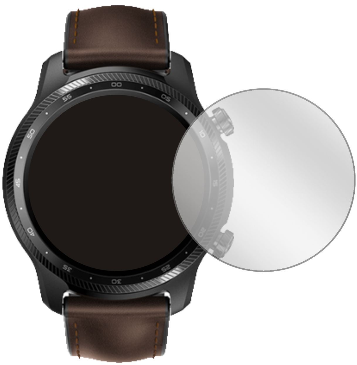 1x Schutzfolie klar für TicWatch Pro X Display-Sch (2)