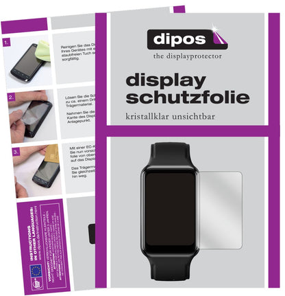 2x Schutzfolie klar für Oppo Watch Free Display-Sc (1)