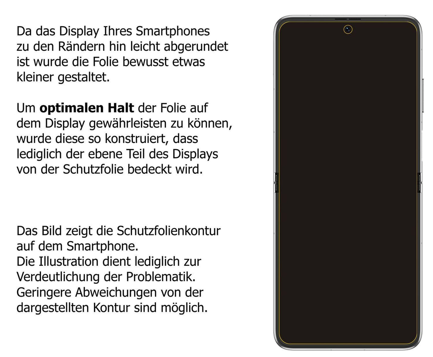 1x 9H Schutzfolie für Huawei P50 Pocket Panzerfoli (3)