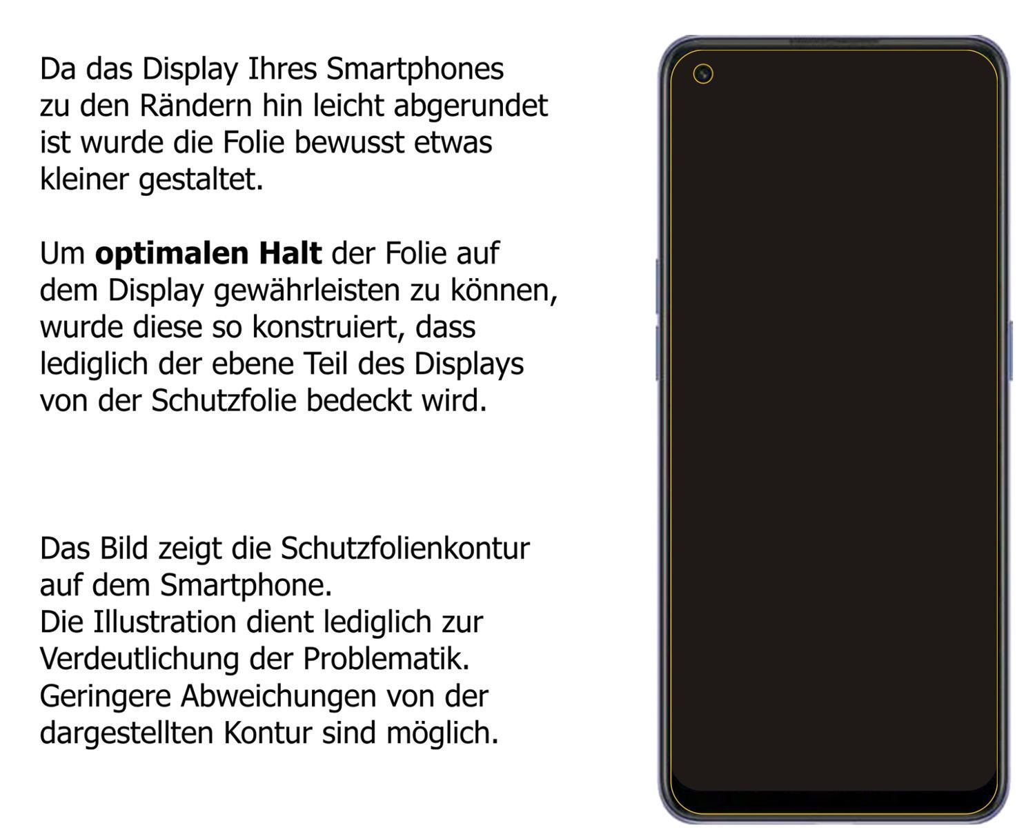 Blickschutzfolie für Oppo Reno 7 SE matt Schutzfol (5)