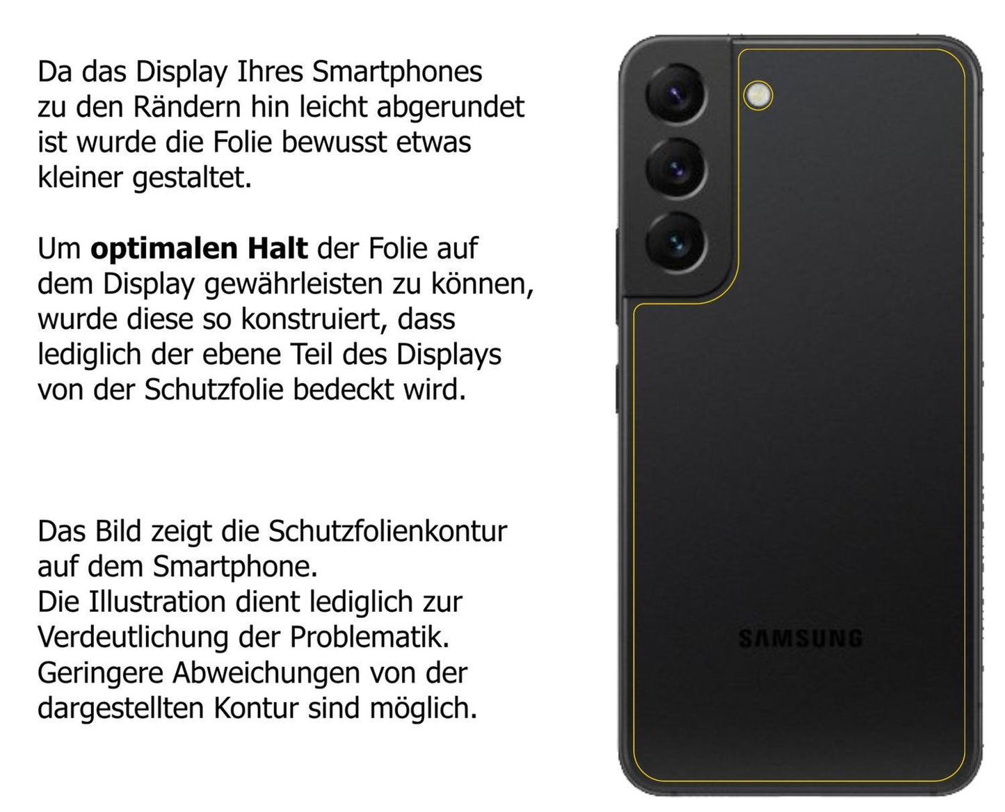 6x Schutzfolie matt für Samsung Galaxy S22 Plus Rü (6)