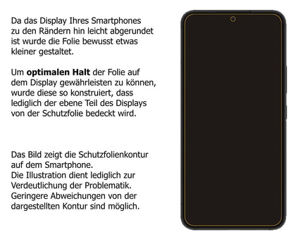 1x 9H Schutzfolie matt für Samsung Galaxy S22 Plus (3)