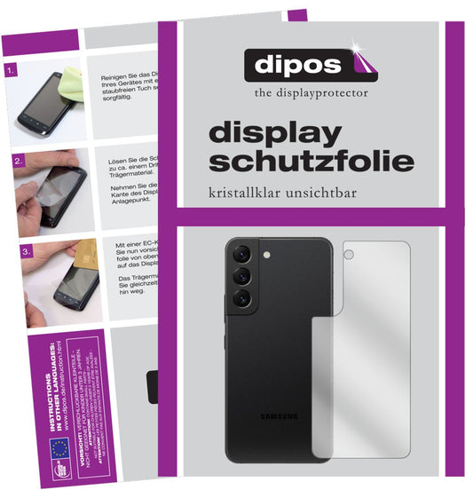 6x Schutzfolie klar für Samsung Galaxy S22 Rücksei (1)