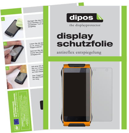 2x Schutzfolie matt für Homtom HT20 Pro Display-Sc (1)