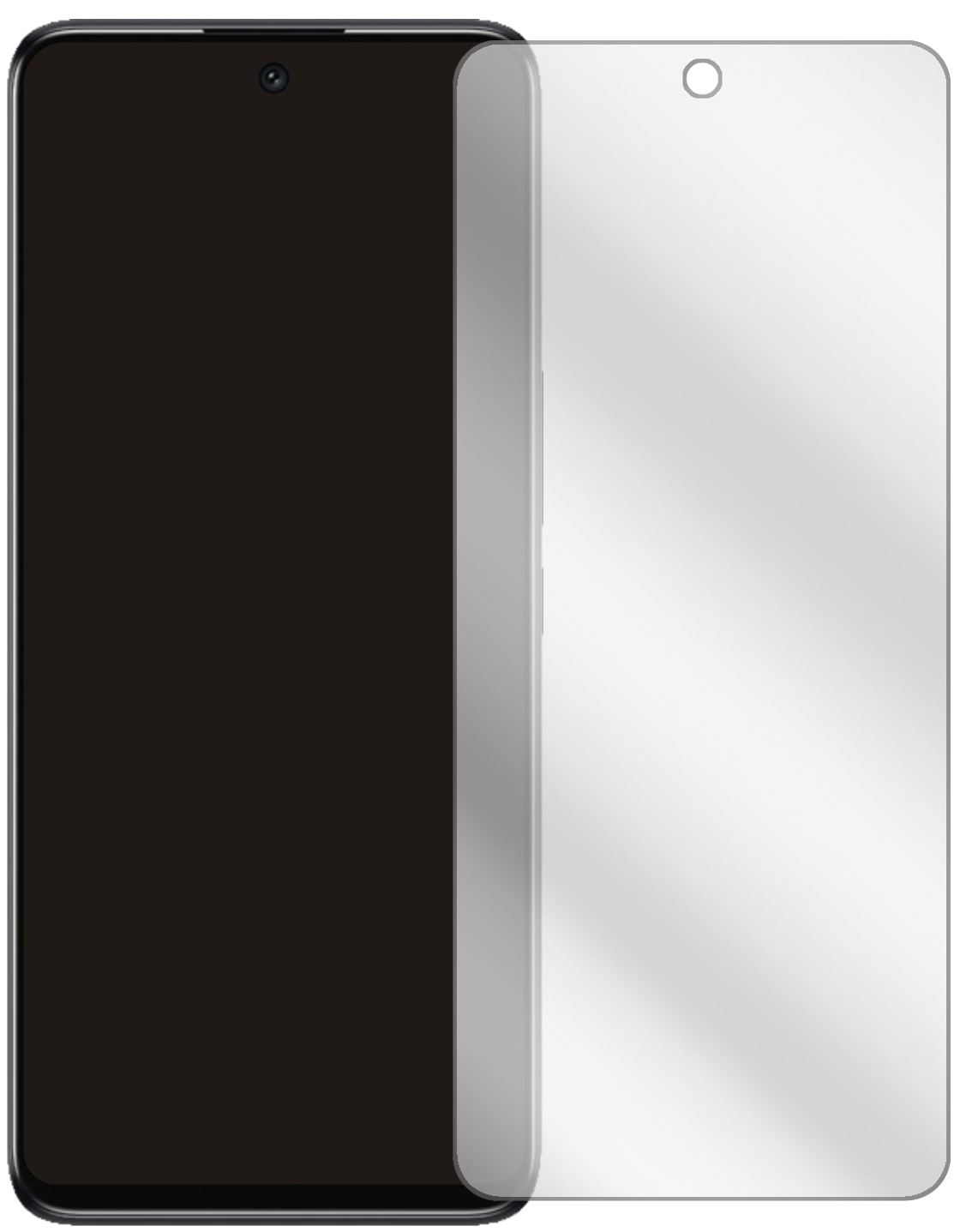 2x Schutzfolie klar für TCL 30 V 5G Display-Schutz (2)
