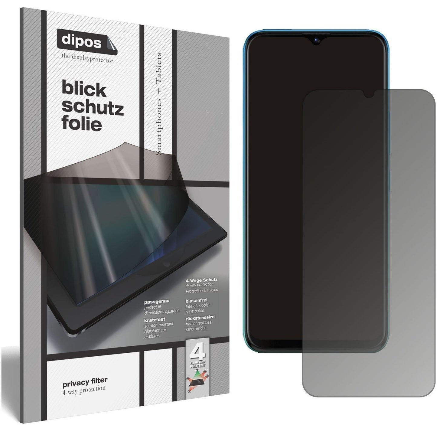 Blickschutzfolie für Tecno Pop 5X matt Schutzfolie (1)