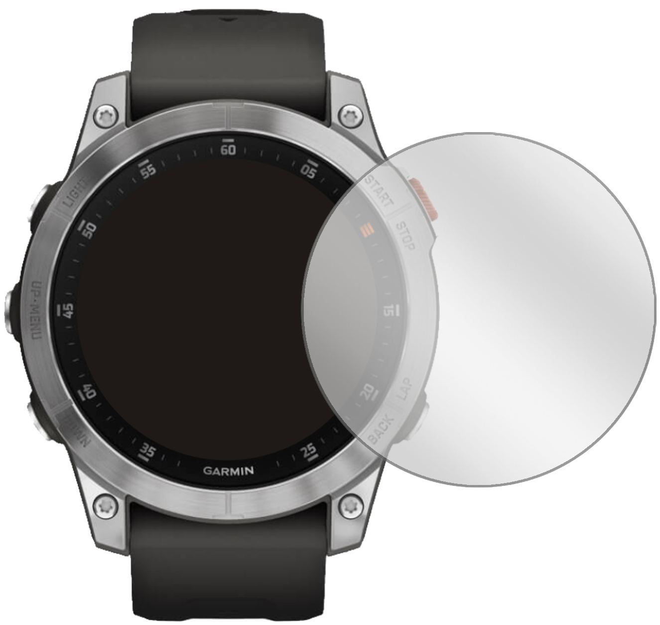 2x Schutzfolie klar für Garmin Epix Gen 2 Display- (2)