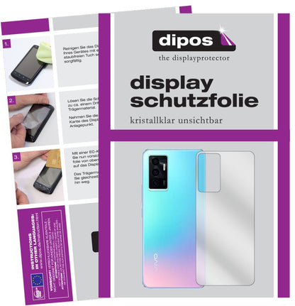 5x Schutzfolie klar für Vivo V23e 5G Rückseite Dis (1)