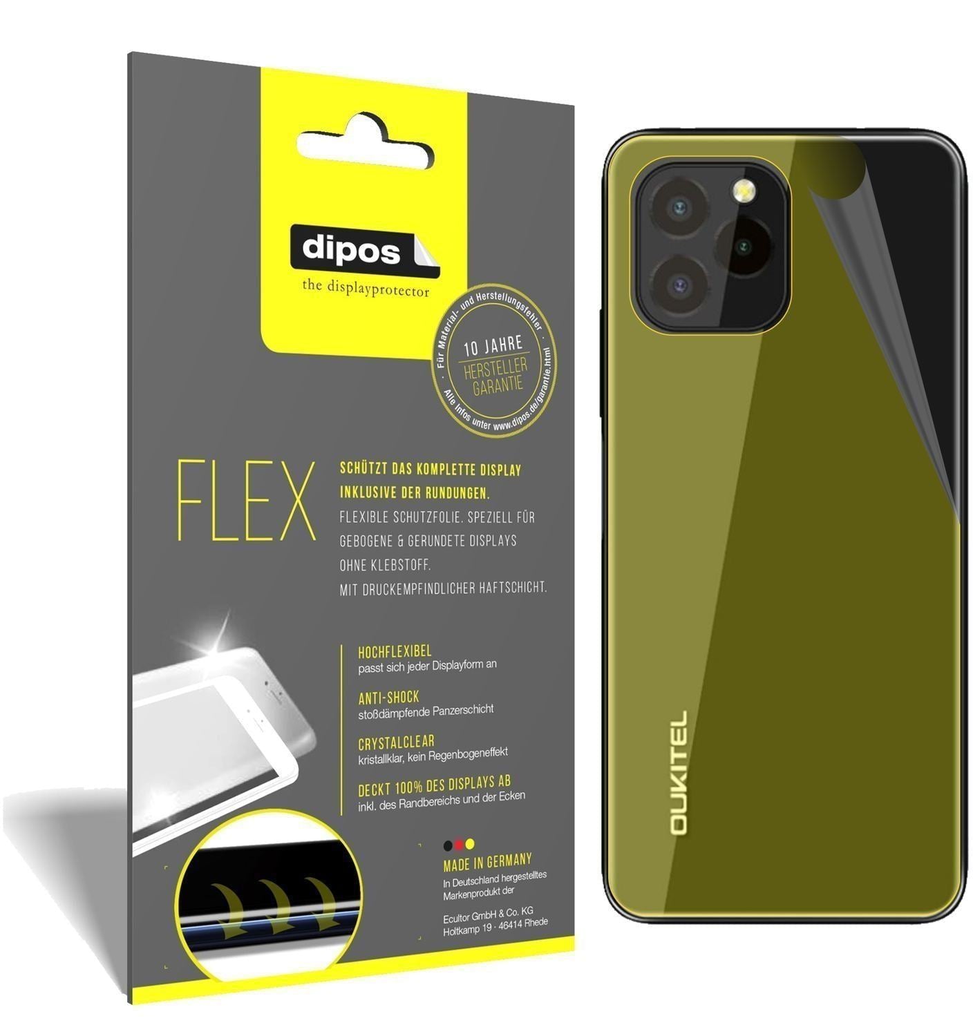 2x 3D Full Cover Schutzfolie für Oukitel C21 Pro R (1)