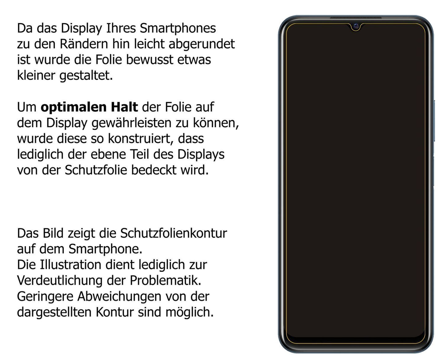 2x 9H Schutzfolie matt für Vivo Y21T Panzerfolie (3)