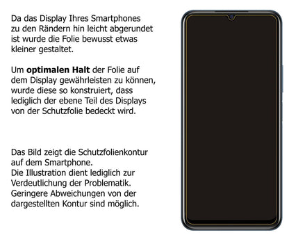 2x 9H Schutzfolie matt für Vivo Y21T Panzerfolie (3)