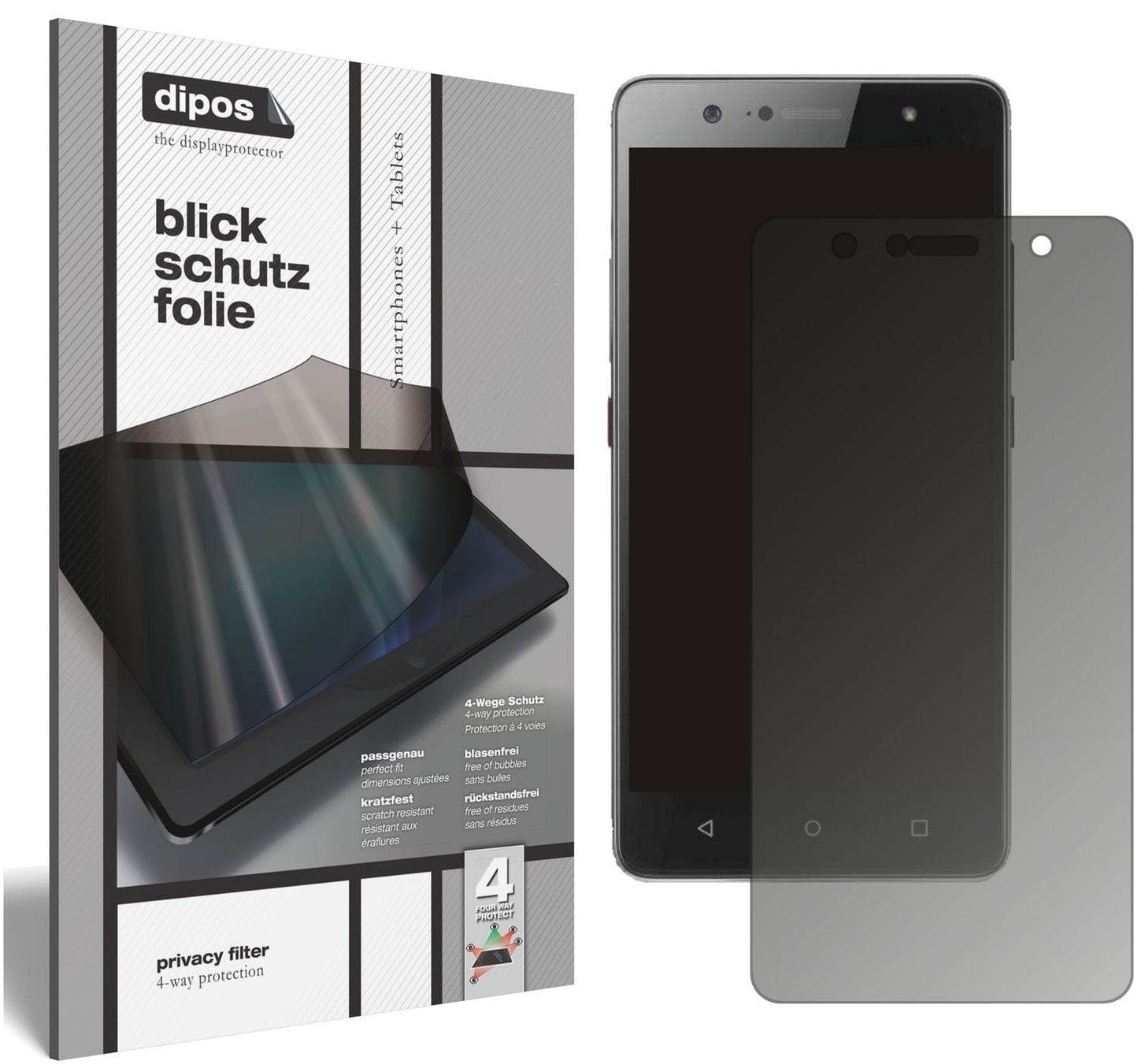 Blickschutzfolie für Lenovo K8 Plus matt Schutzfol (1)