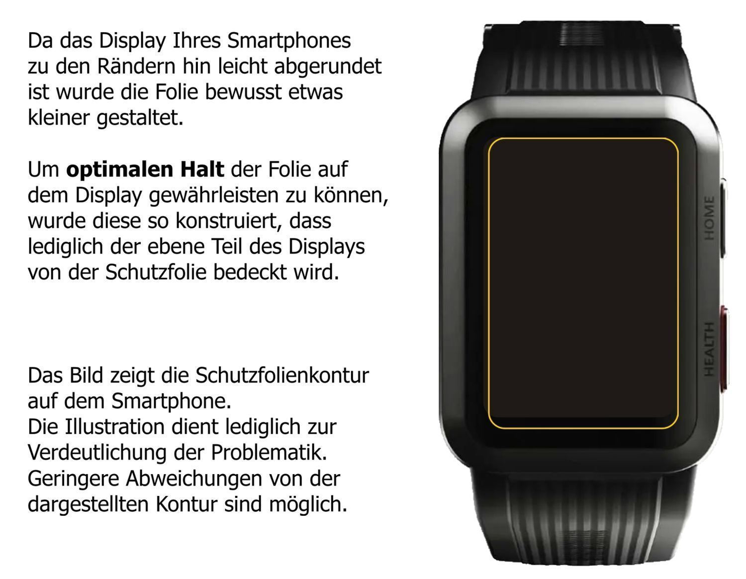 1x 9H Schutzfolie für Huawei Watch D Panzerfolie (3)