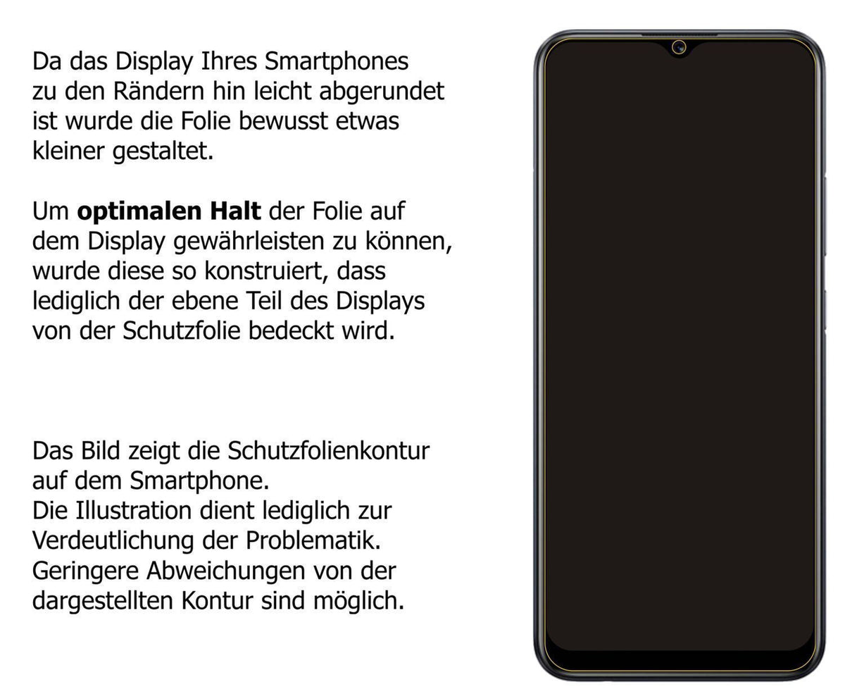 1x 9H Schutzfolie für Realme Narzo 50i Panzerfolie (3)