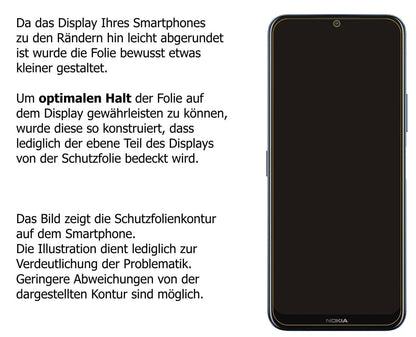 2x Schutzfolie matt für Nokia G50 5G Display-Schut (6)