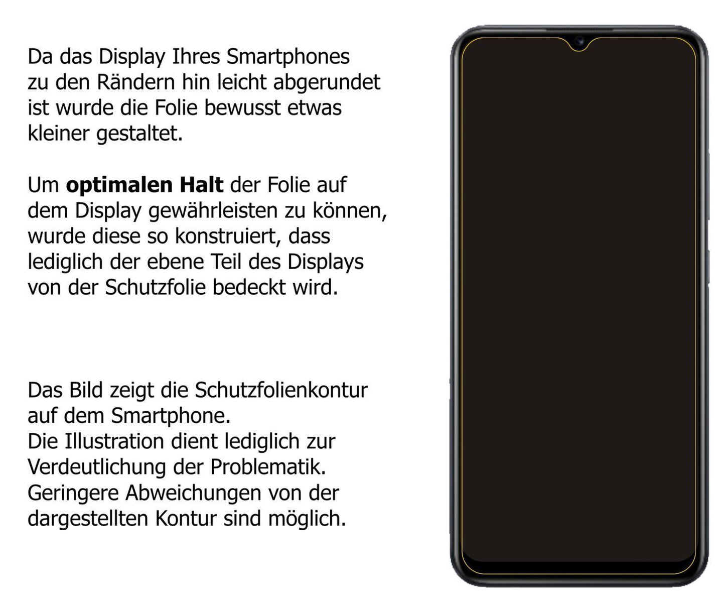 1x 9H Schutzfolie für Realme Narzo 50A Panzerfolie (3)