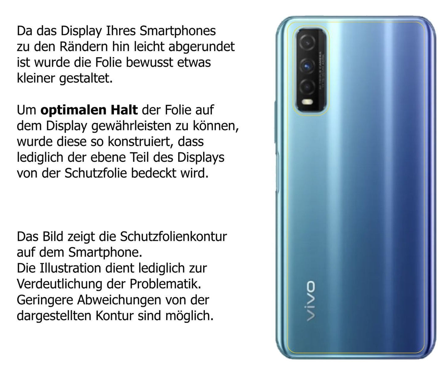 1x 9H Schutzfolie für vivo Y50t Rückseite Panzerfo (3)