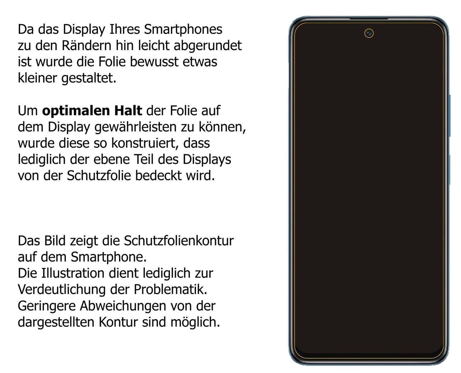 2x 9H Schutzfolie matt für Poco M4 Pro Panzerfolie (3)