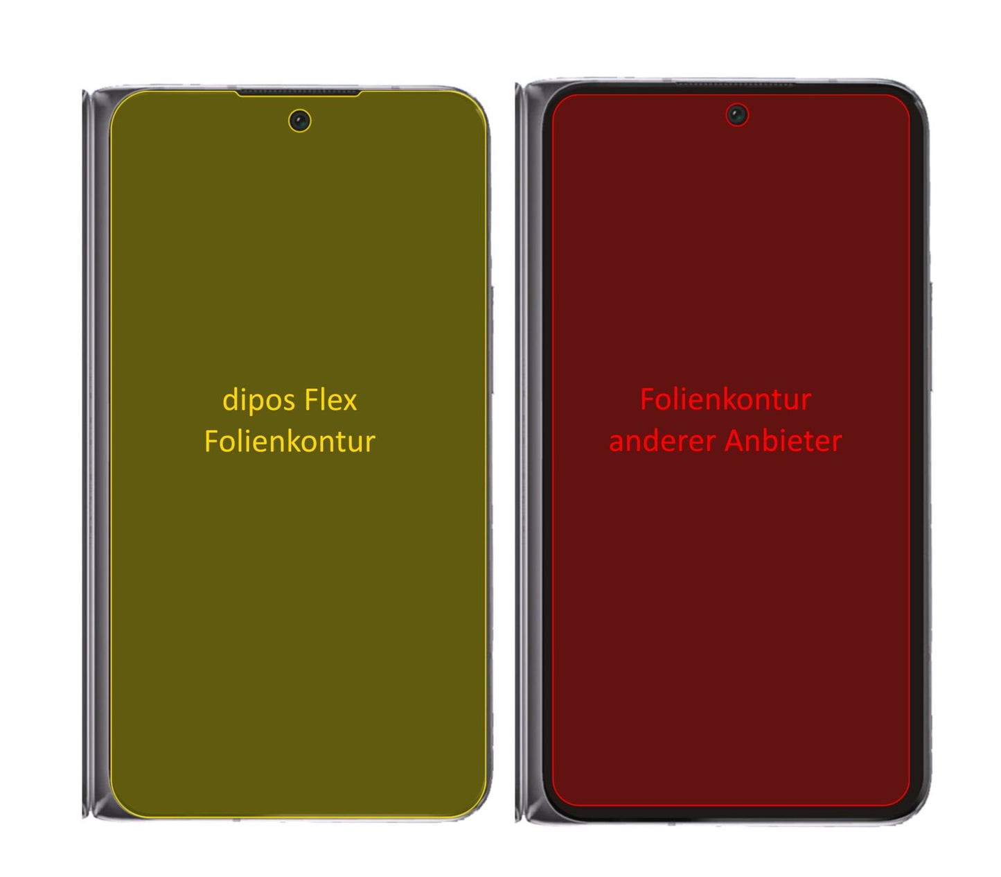 2x 3D Full Cover Schutzfolie für Oppo Find N Rücks (2)