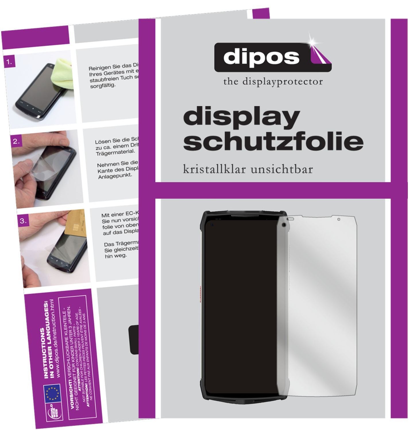 5x Schutzfolie klar für Ulefone Power Armor 13 Dis (1)