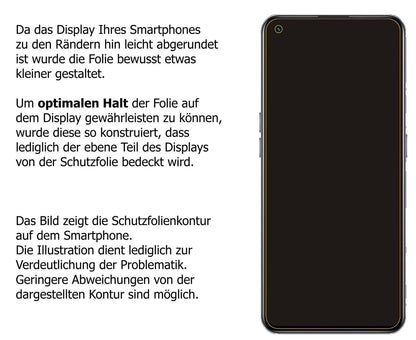 2x 9H Schutzfolie für Realme X7 Max 5G Panzerfolie (3)