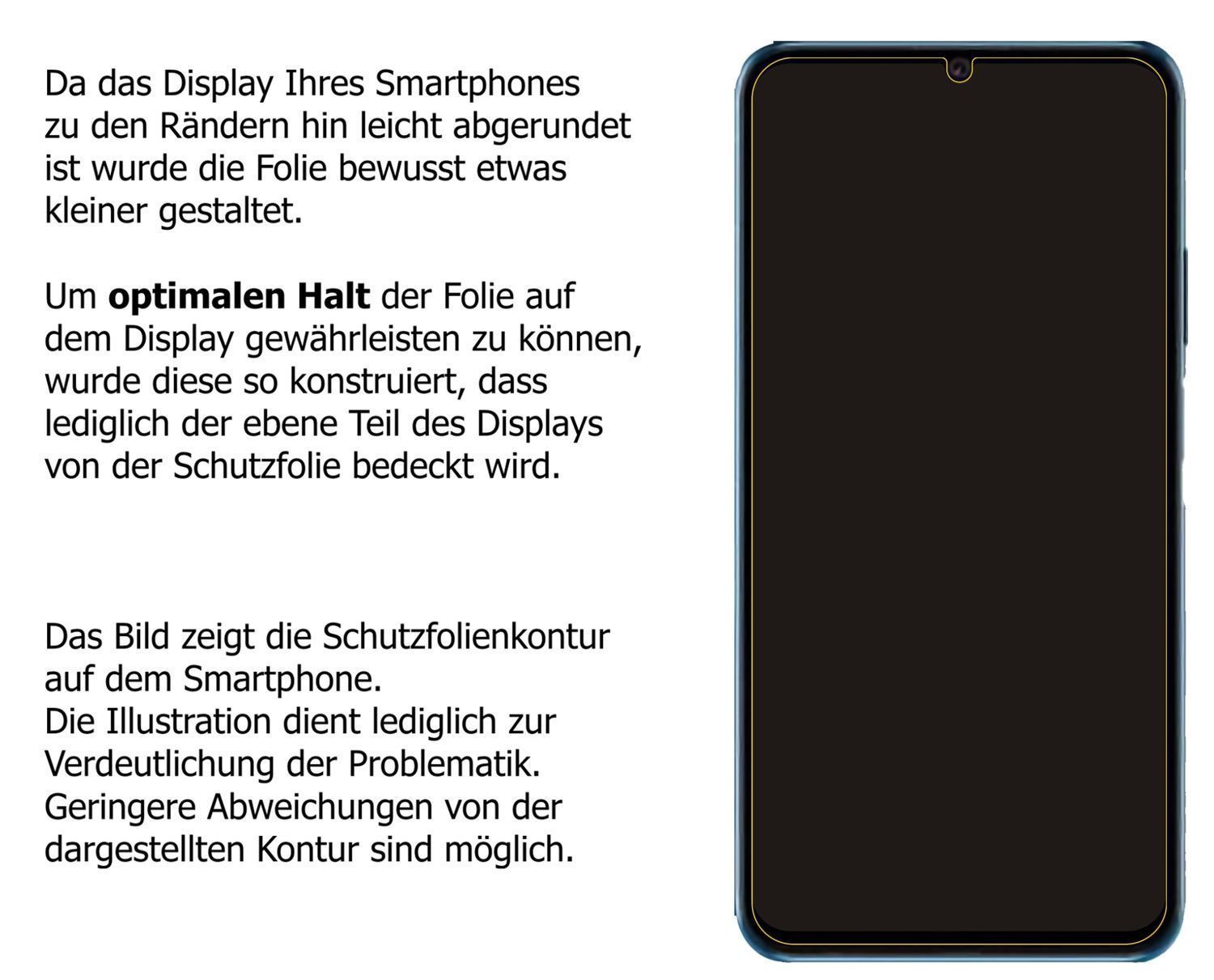 1x 9H Schutzfolie matt für Honor X30 Max Panzerfol (3)