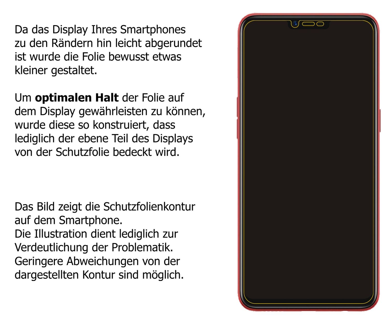 2x Schutzfolie klar für OPPO A3S Display-Schutzfol (5)