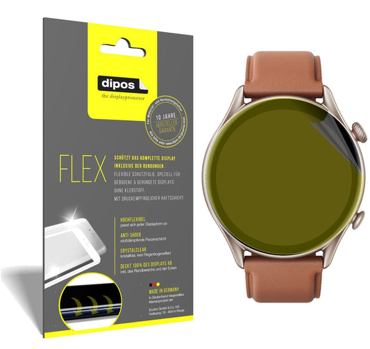 3x 3D Full Cover Schutzfolie für Amazfit GTR 3 Pro (1)