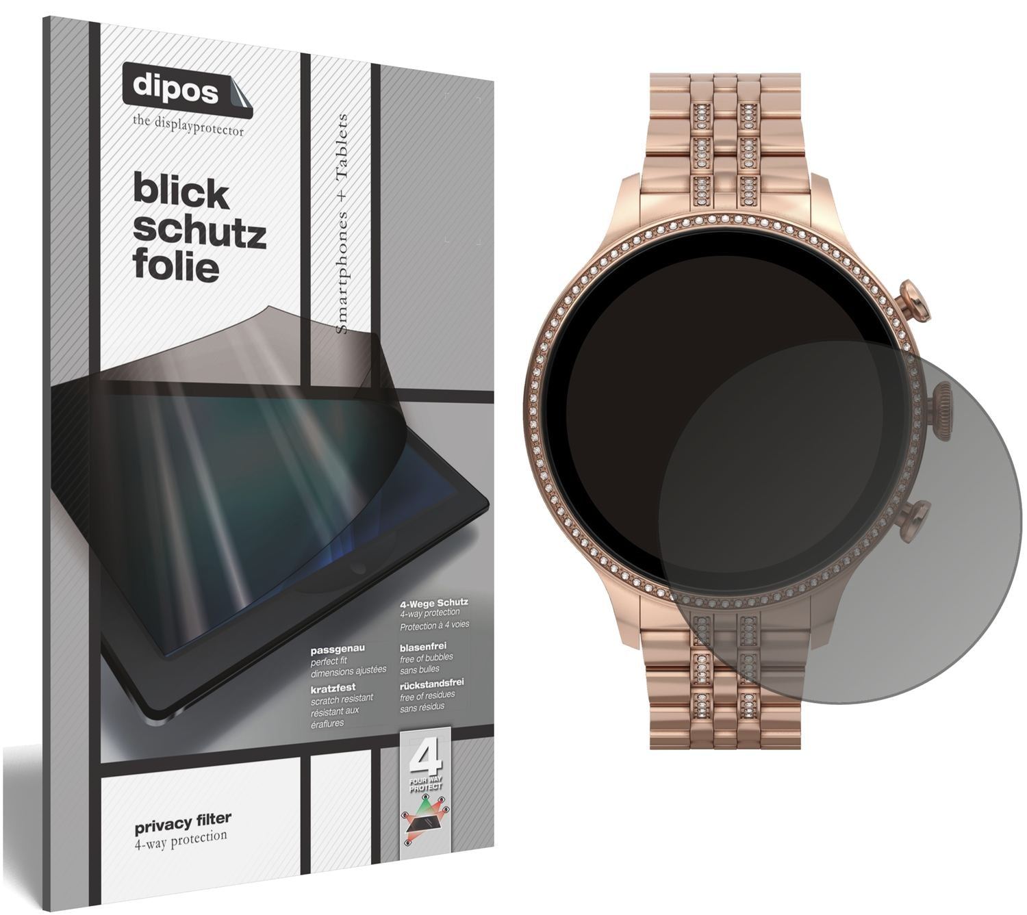 Blickschutzfolie für Fossil Gen 6 (42 mm) Smartwat (1)