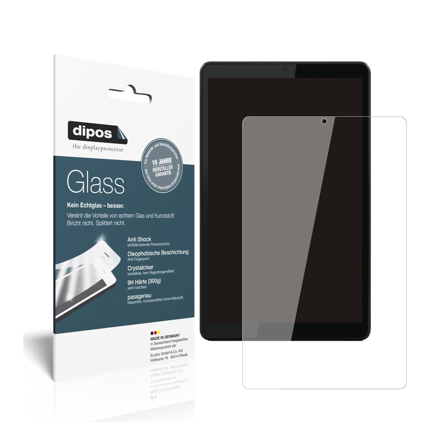 2x 9H Schutzfolie für Motorola Tab G20 Panzerfolie (1)