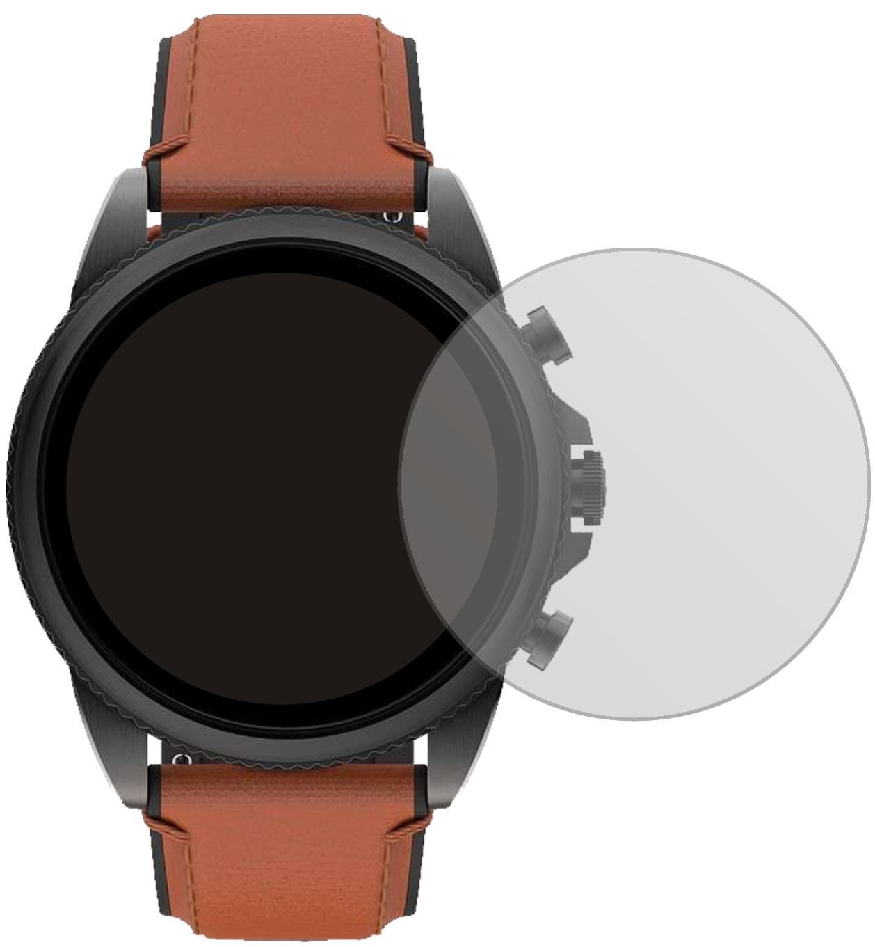 6x Schutzfolie matt für Fossil Gen 6 (44 mm) Smart (2)